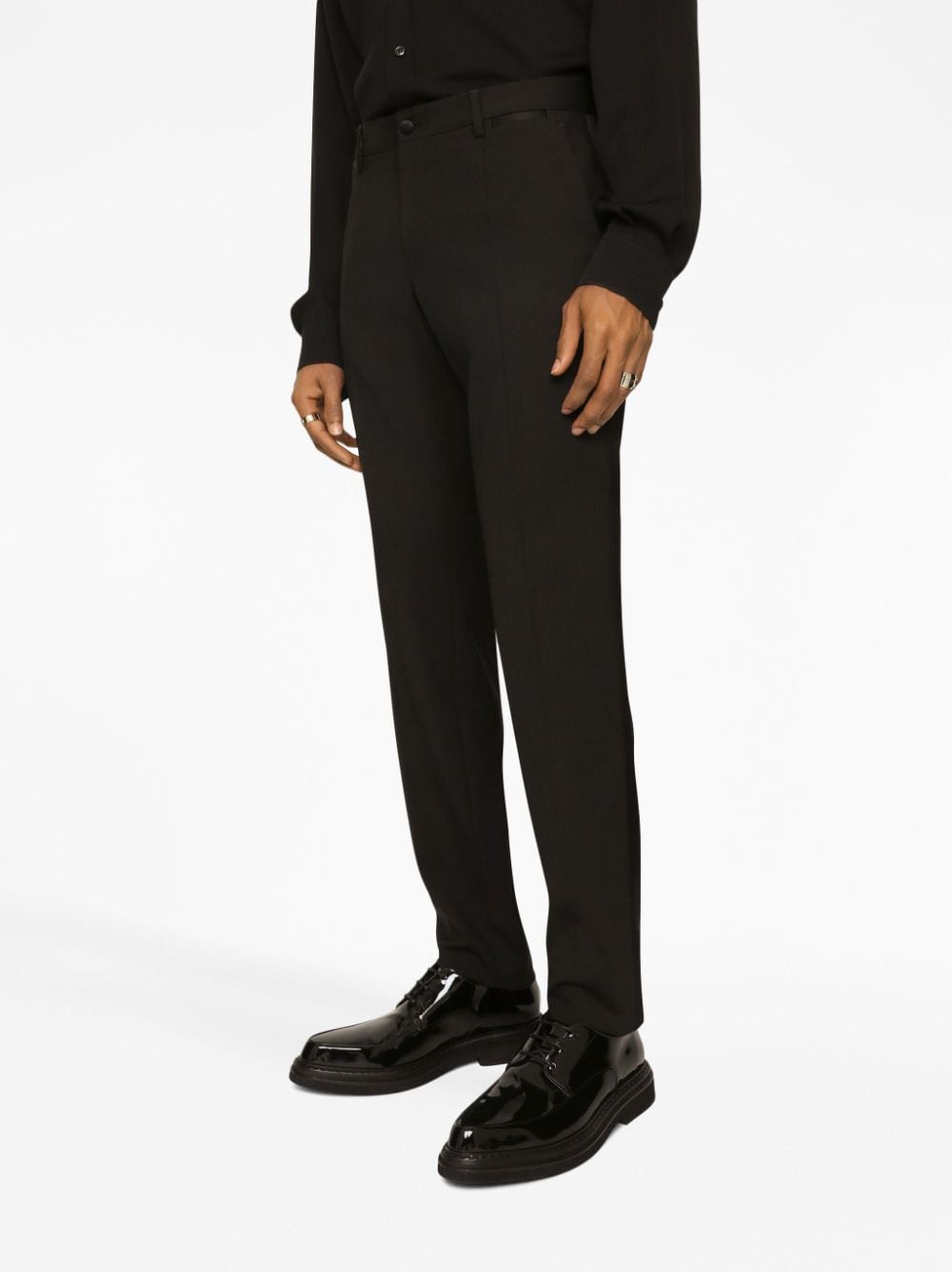 STRAIGHT-LEG TUXEDO TROUSERS - DOLCE & GABBANA - Verso