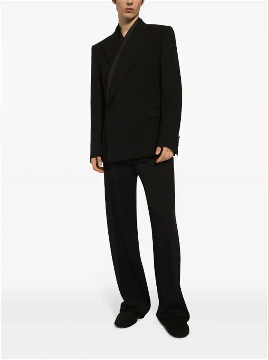 STRAIGHT-LEG WOOL TROUSERS DOLCE & GABBANA