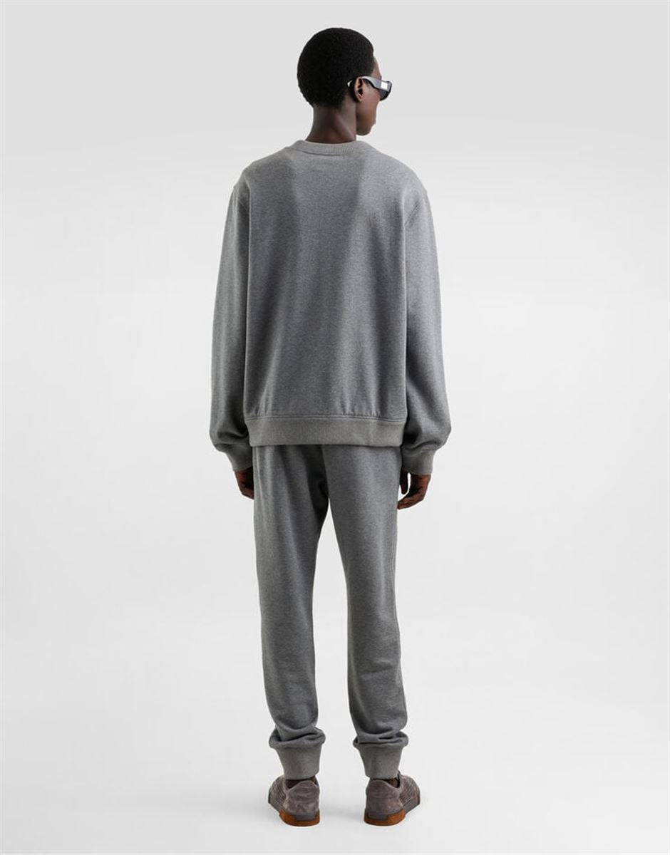 STRETCH JERSEY JOGGING PANTS WITH TAG - DOLCE & GABBANA - Verso