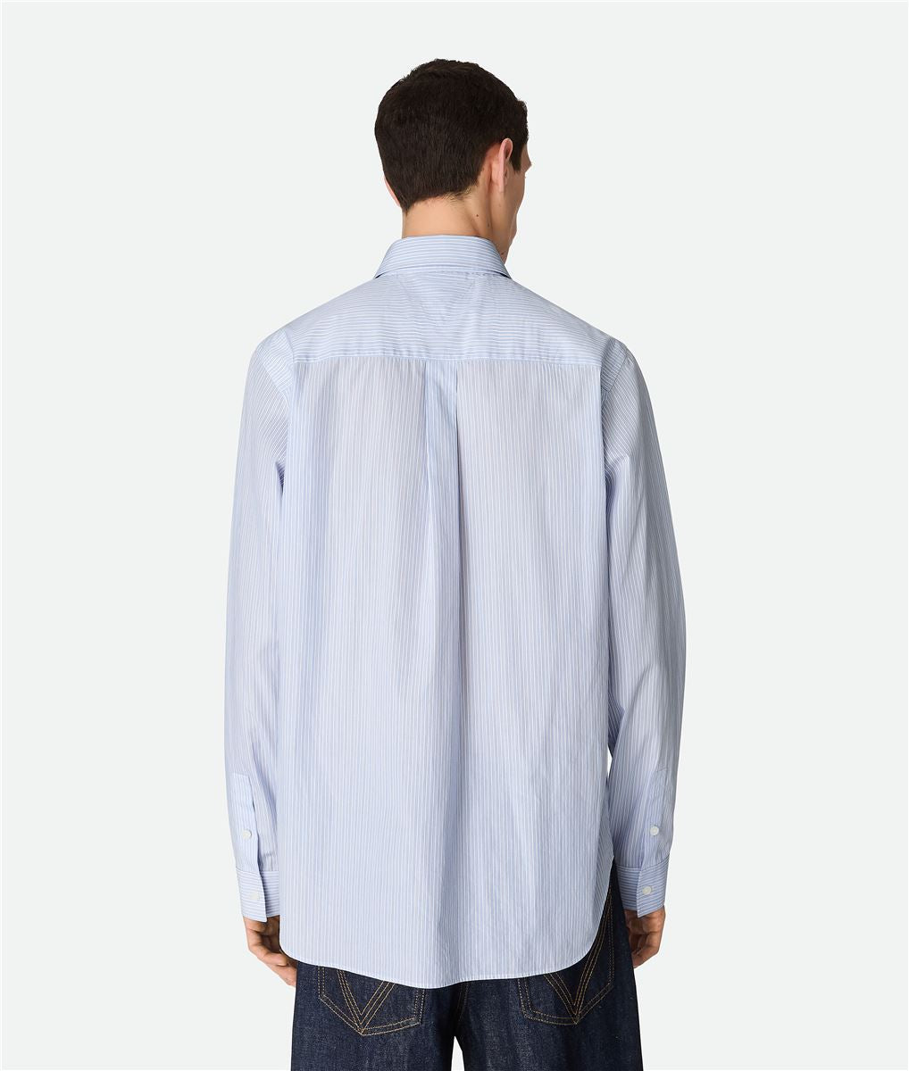 stripe cotton poplin shirt-BOTTEGA VENETA-Verso