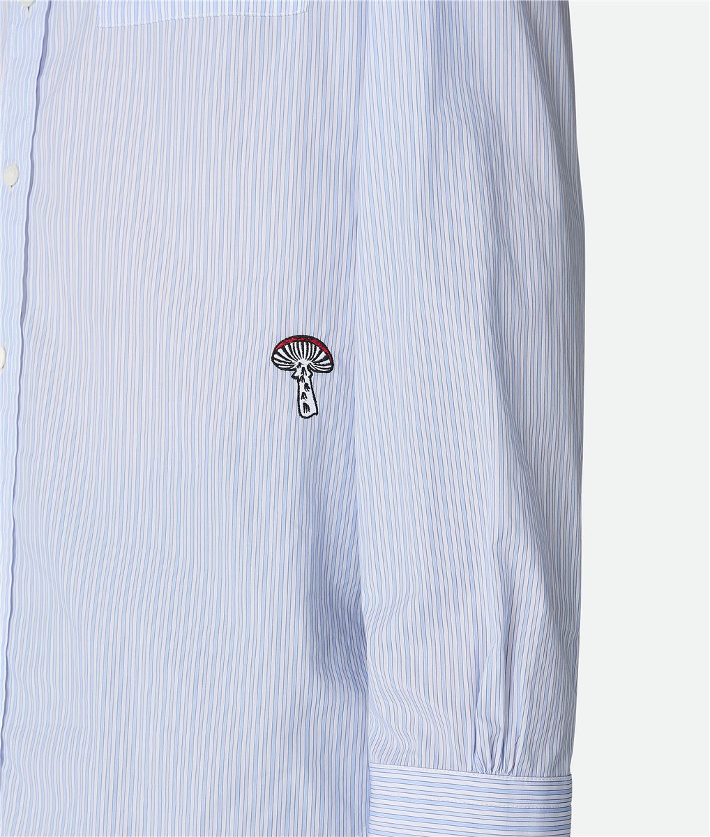stripe cotton poplin shirt-BOTTEGA VENETA-Verso