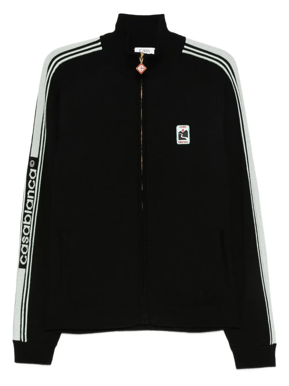 Stripe-detail sweatshirt-CASABLANCA-Verso