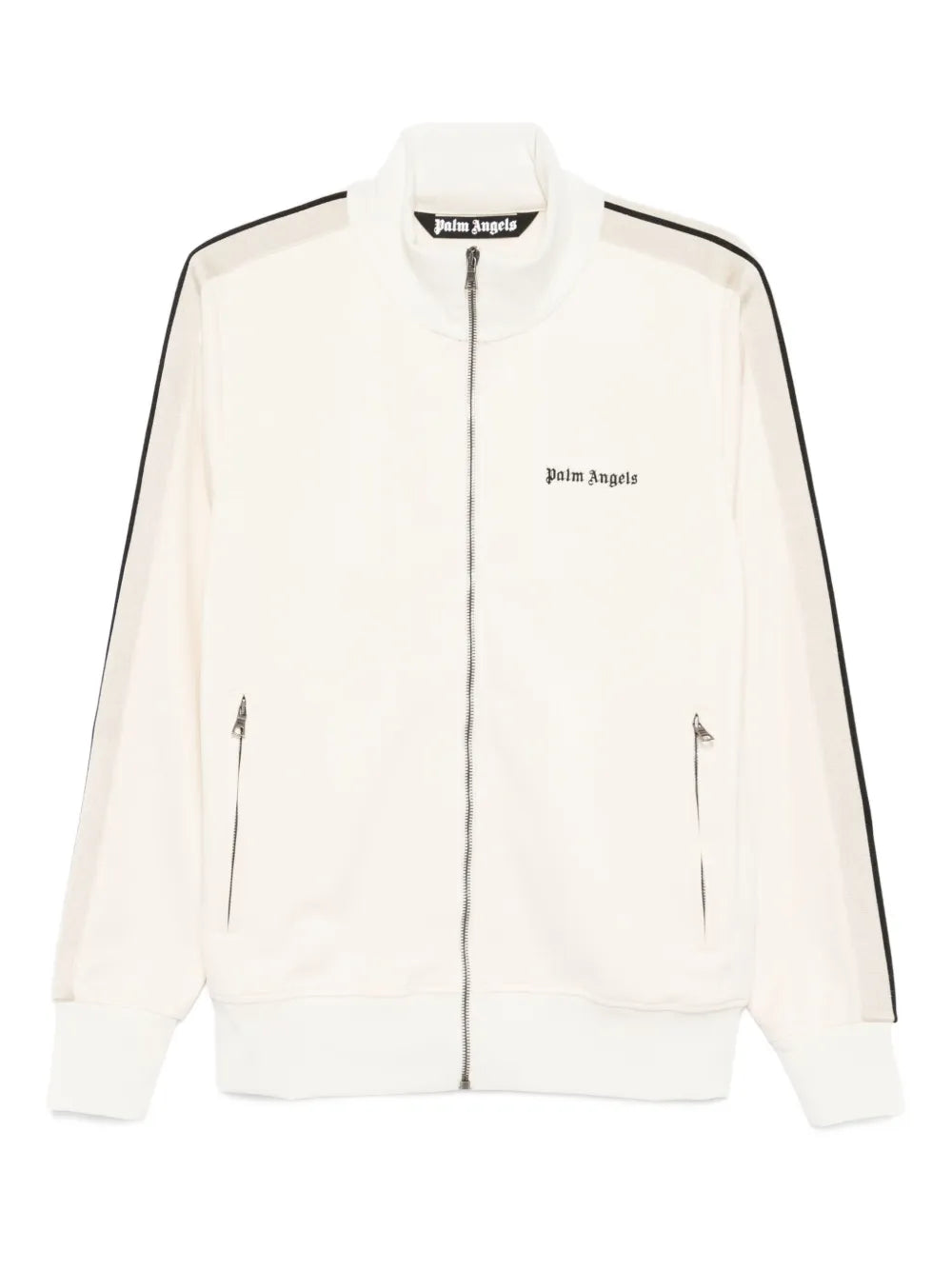 Stripe-detail zip-up sweatshirt-PALM ANGELS-Verso