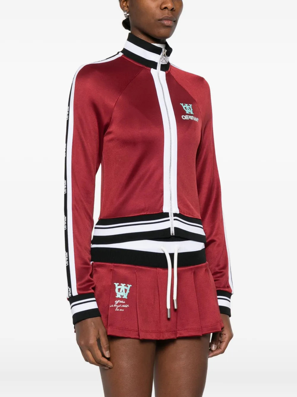 Stripe-trim track jacket-OFF-WHITE-Verso