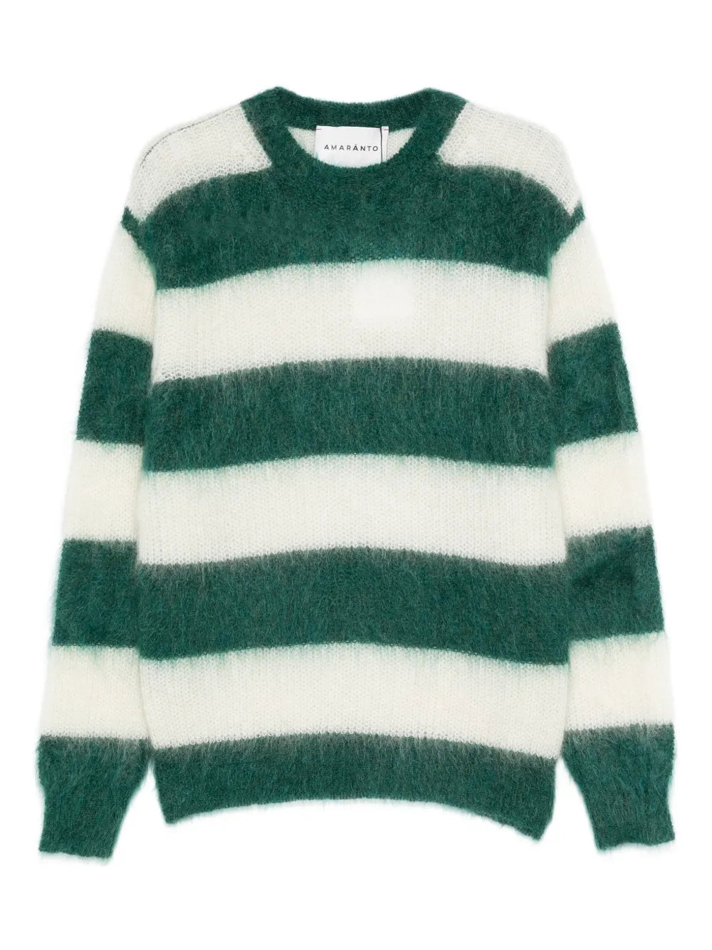 Striped mohair sweater-AMARANTO-Verso
