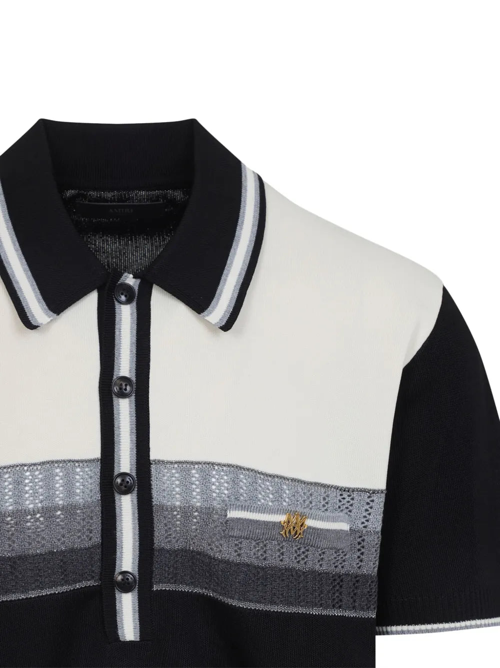 Striped pocket polo shirt