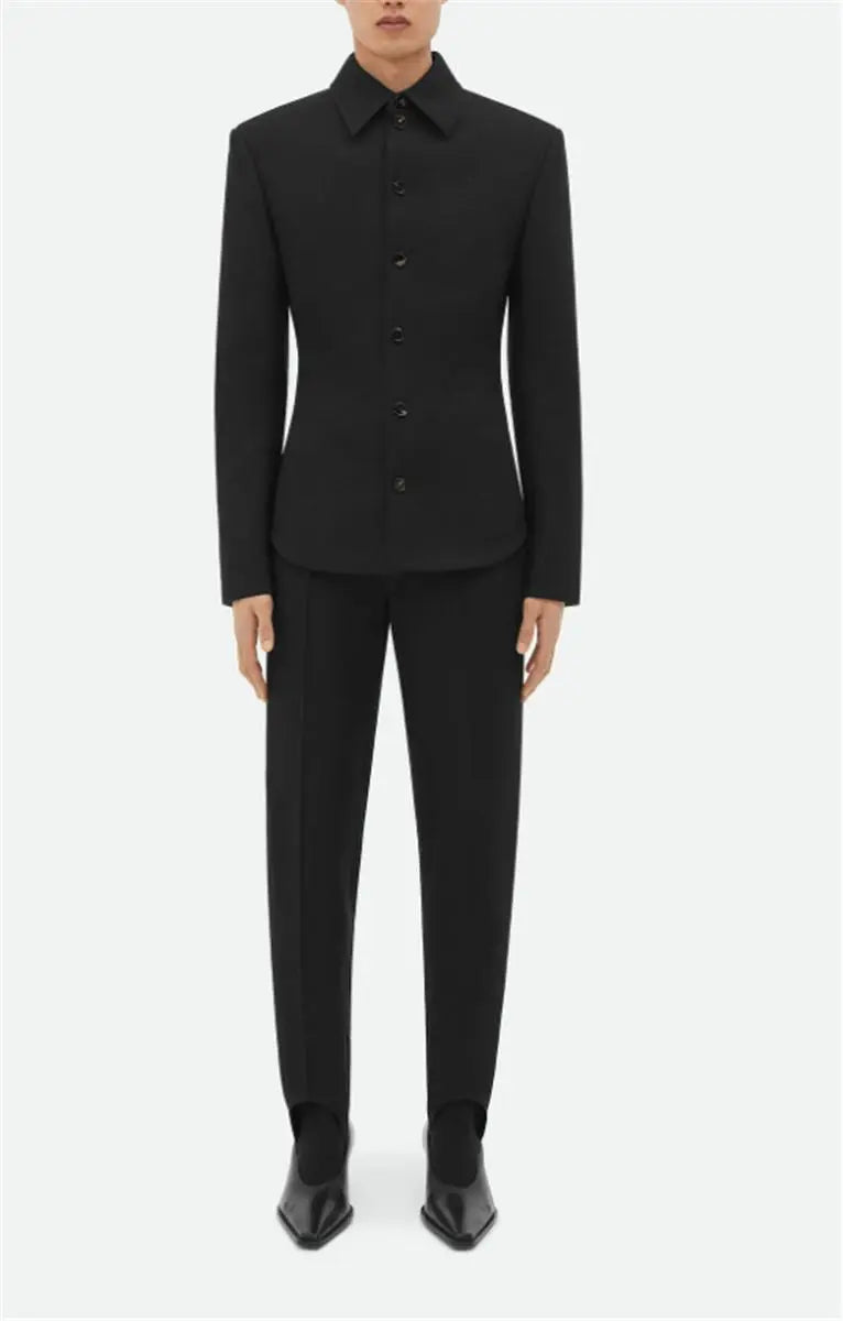 STRUCTURED COTTON SHIRT JACKET BOTTEGA VENETA