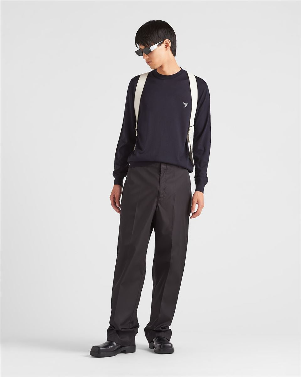 SUPERFINE WOOL CREW-NECK SWEATER-PRADA-Verso