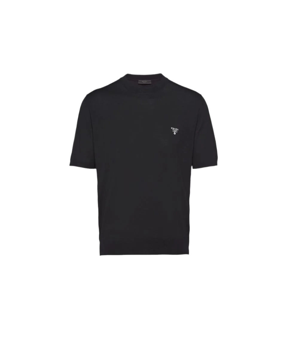 SUPERFINE WOOL CREW-NECK SWEATER-PRADA-Verso