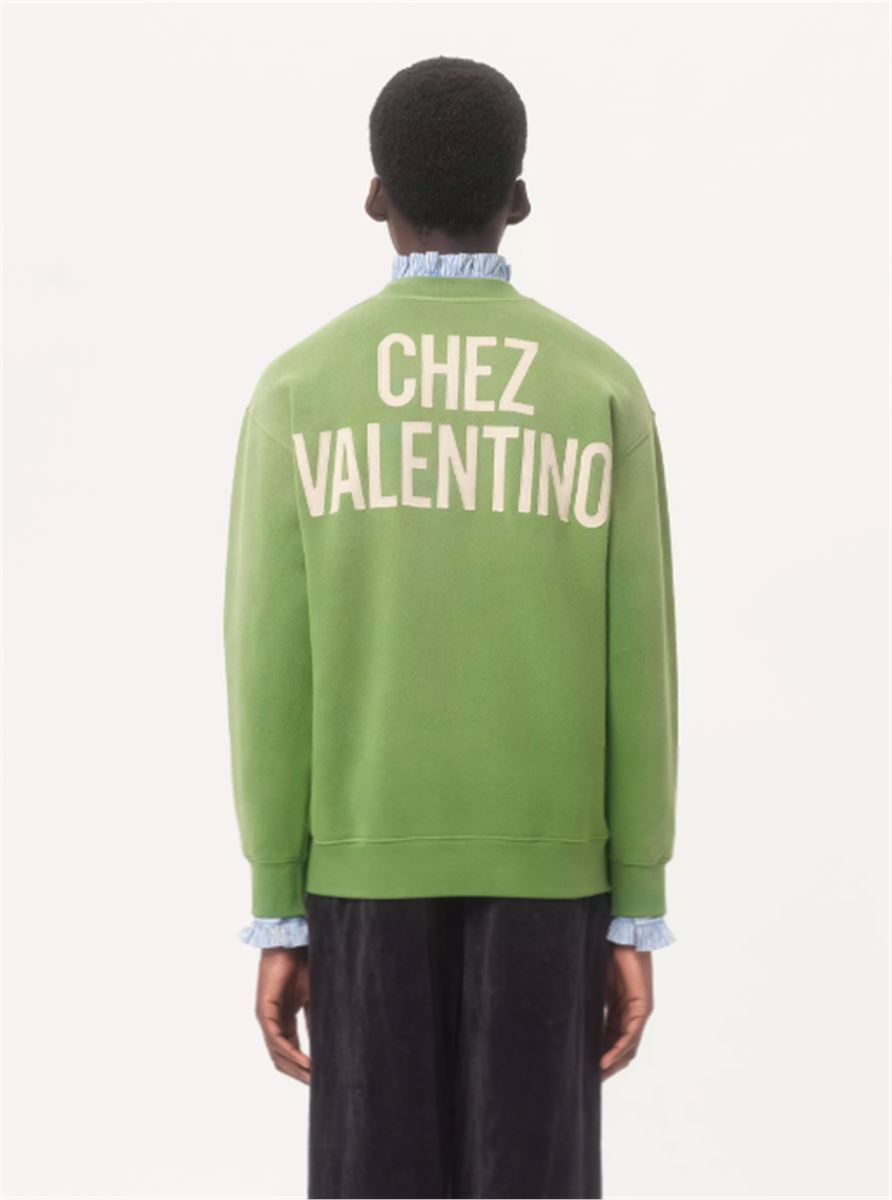 sweatshirt with chez valentino-VALENTINO-Verso