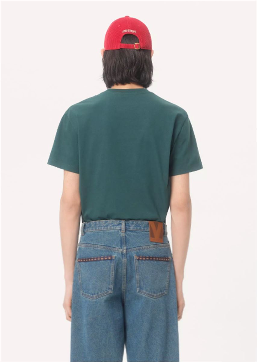 t-shirt with patch-VALENTINO-Verso