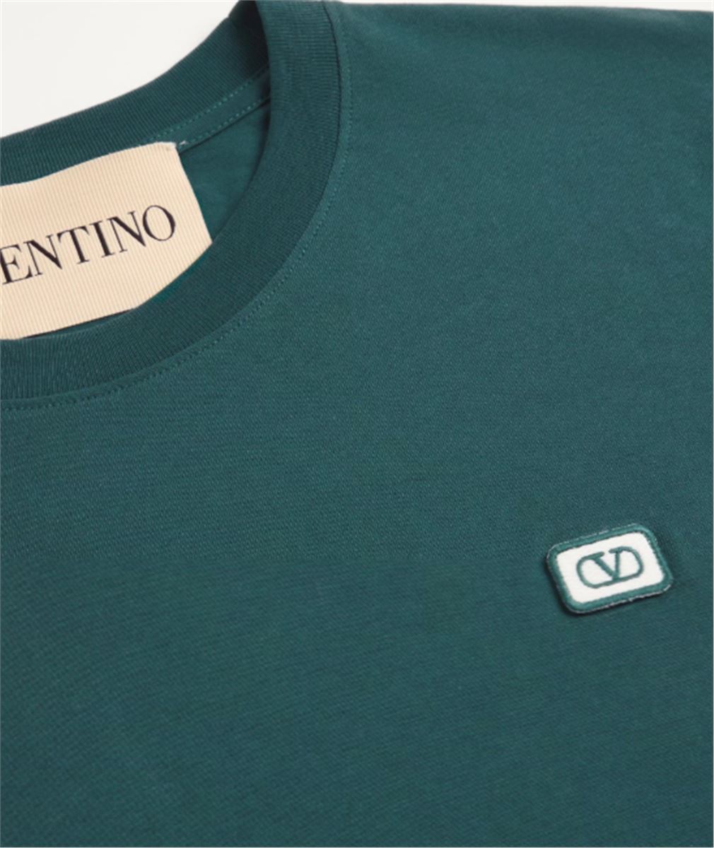 t-shirt with patch-VALENTINO-Verso