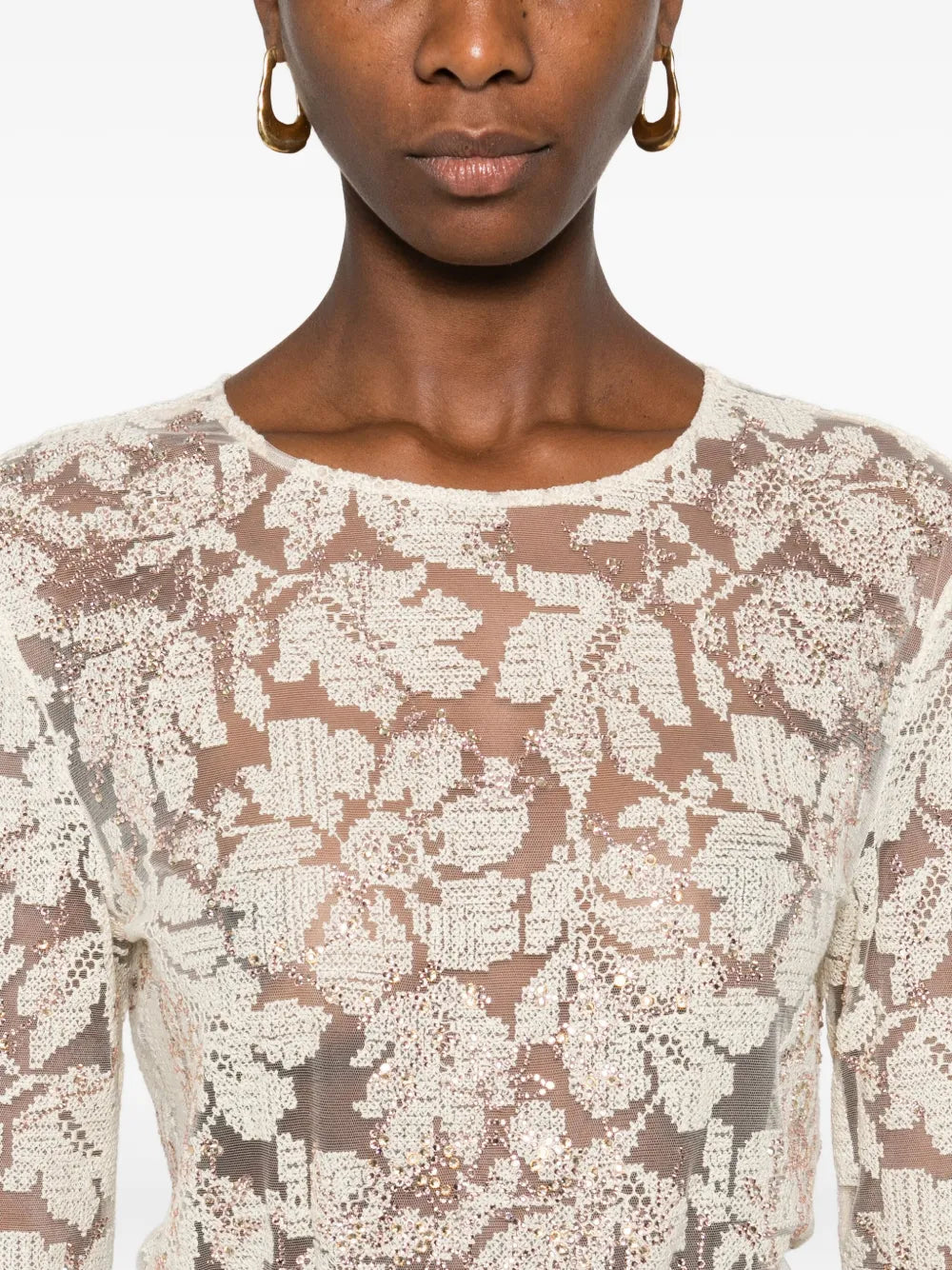 T-shirts and polos white-ERMANNO SCERVINO-Verso