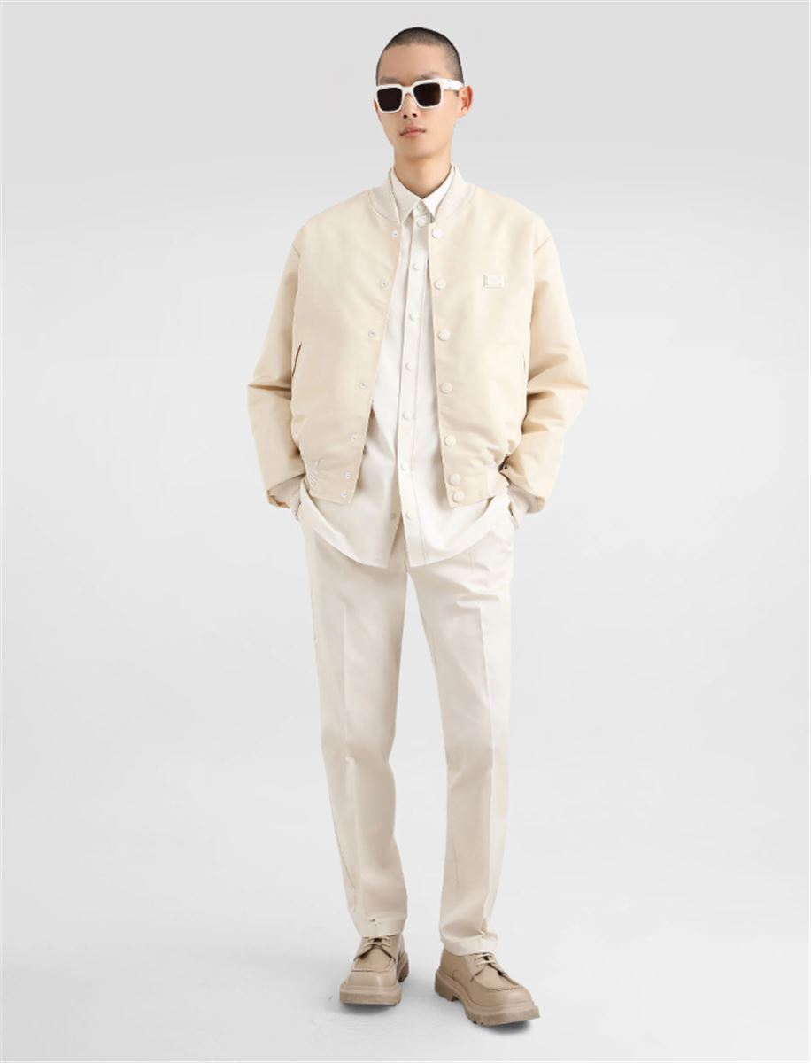 TAILORED COTTON PANTS - DOLCE & GABBANA - Verso