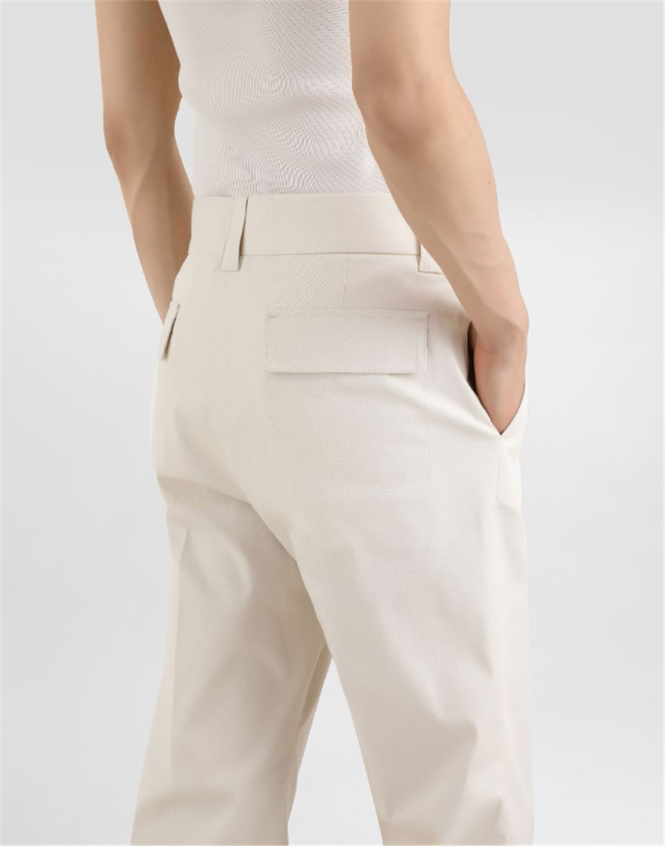 TAILORED COTTON PANTS - DOLCE & GABBANA - Verso