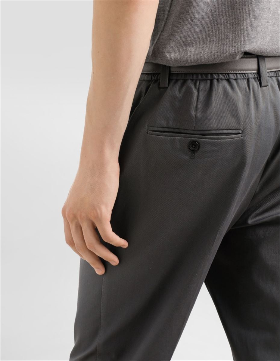 TAILORED COTTON PANTS - DOLCE & GABBANA - Verso