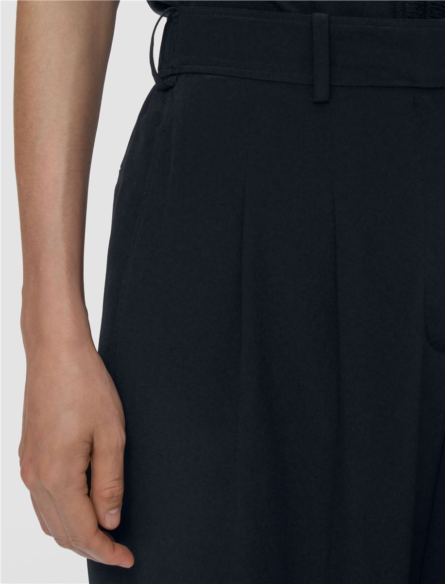 TARN CREPE DE SOIE SILK TROUSERS-JOSEPH-Verso
