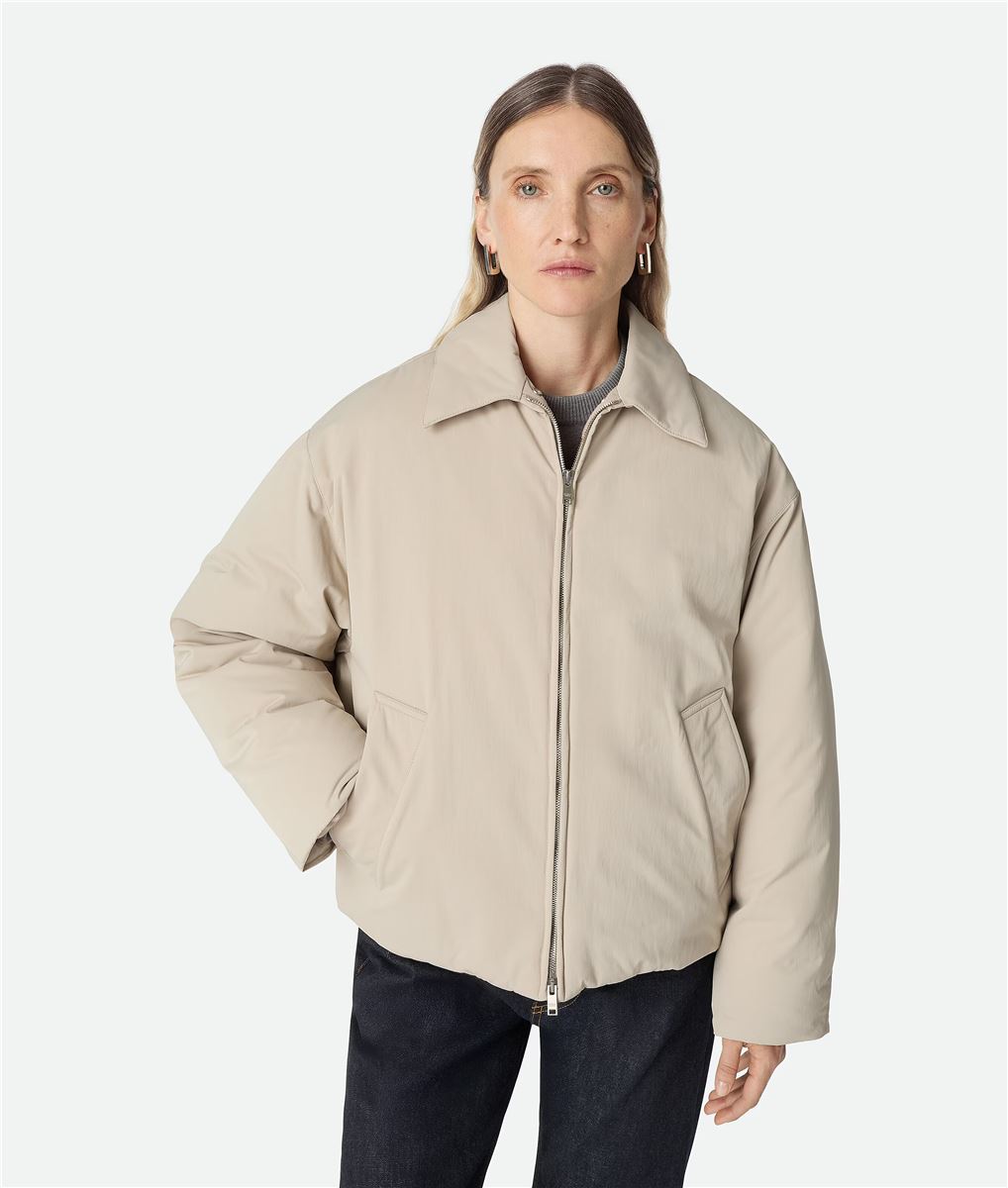 Tech nylon puffer jacket-BOTTEGA VENETA-Verso
