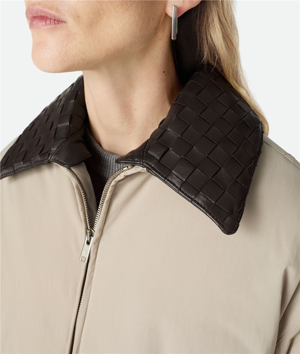 Tech nylon puffer jacket-BOTTEGA VENETA-Verso