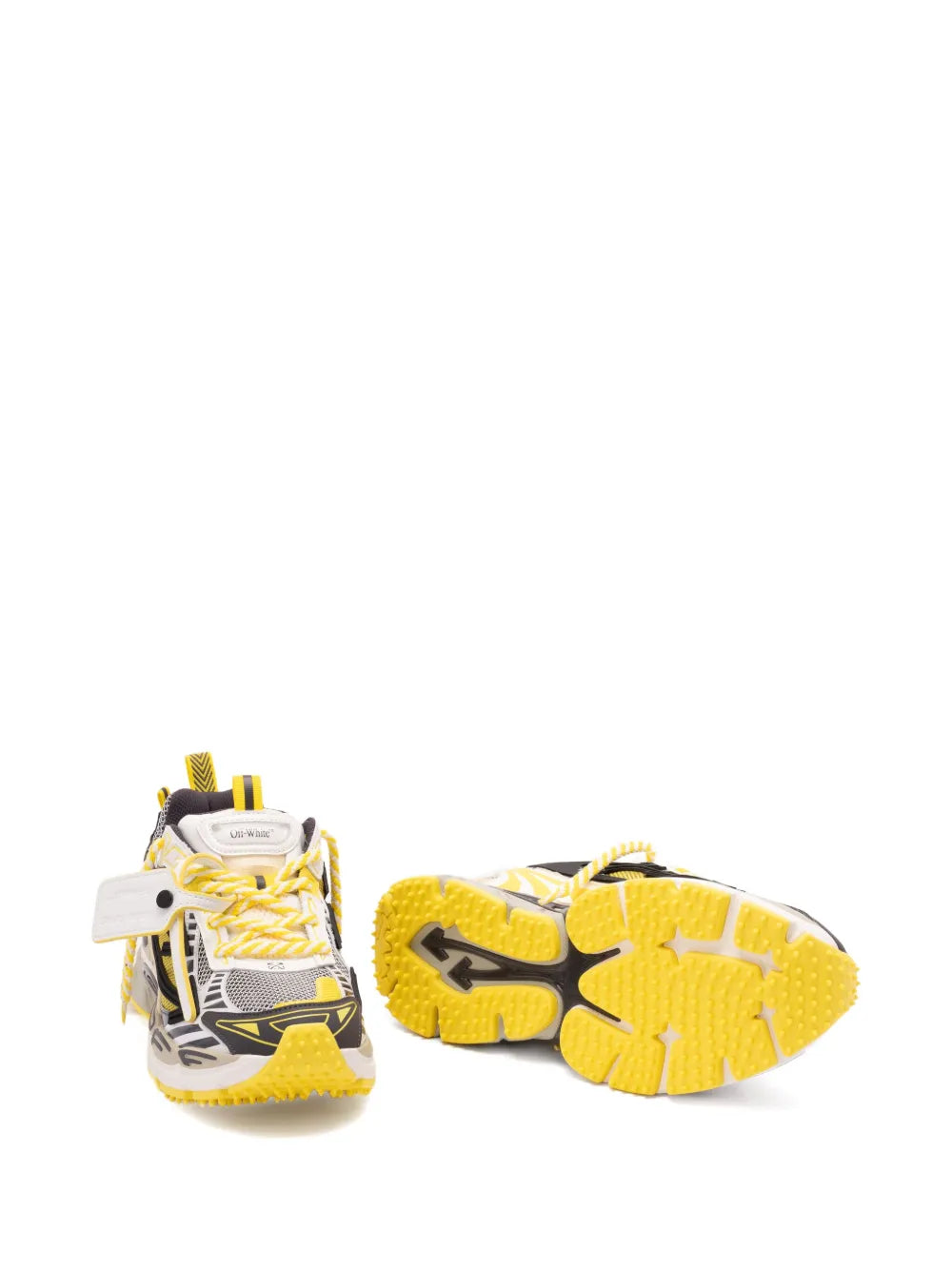 Textured-sole lace-up sneakers-OFF-WHITE-Verso