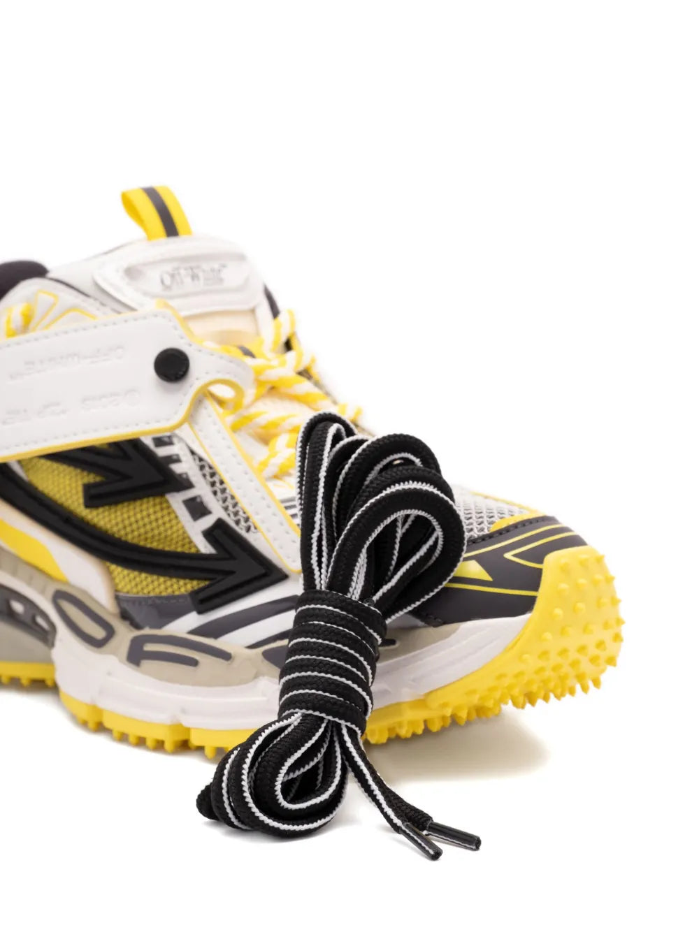 Textured-sole lace-up sneakers-OFF-WHITE-Verso