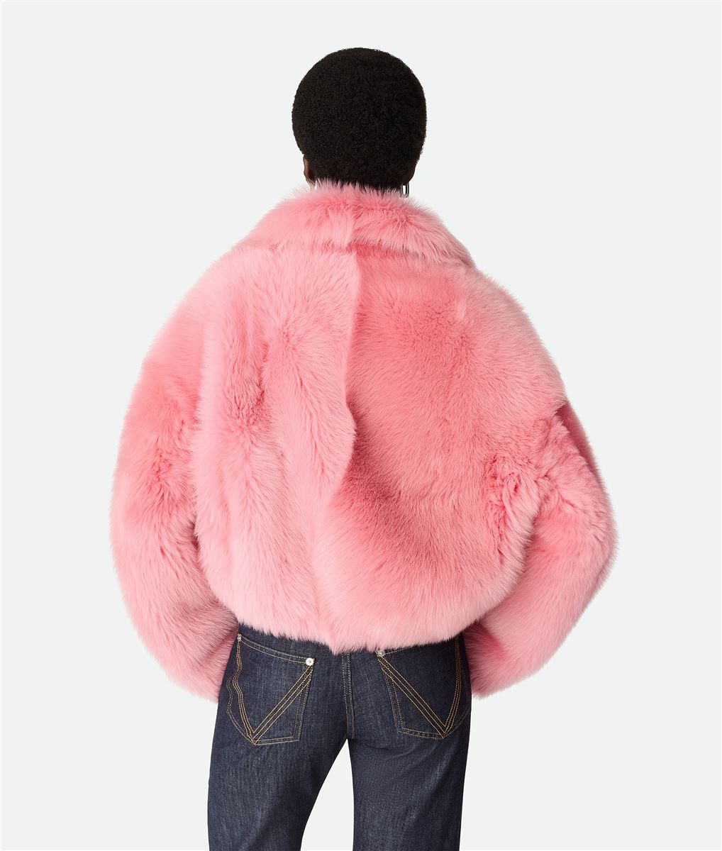 TOSCANA SHEARLING CROPPED BLOUSON-BOTTEGA VENETA-Verso