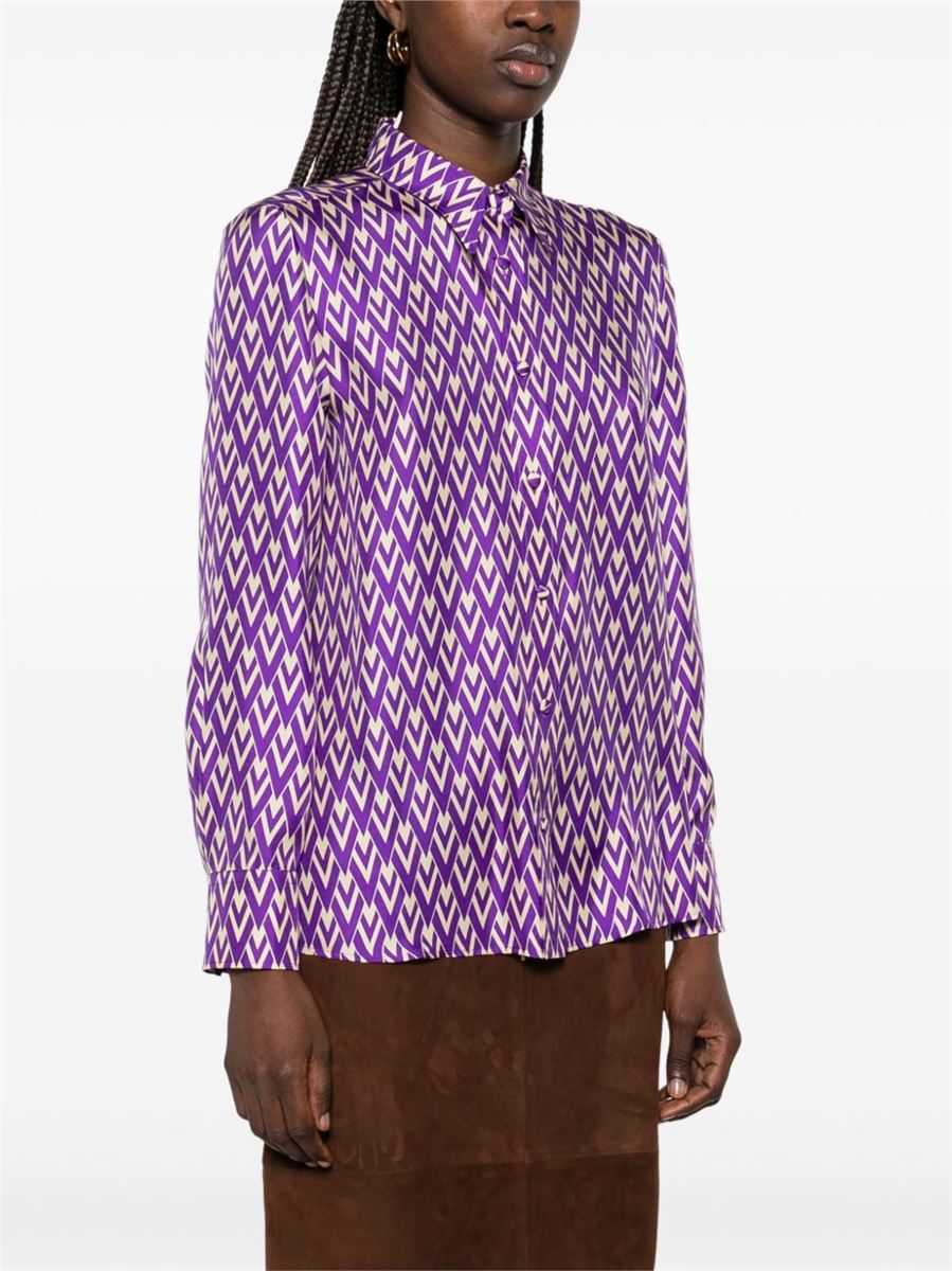 TOUTE LA V TWILL SHIRT - VALENTINO - Verso