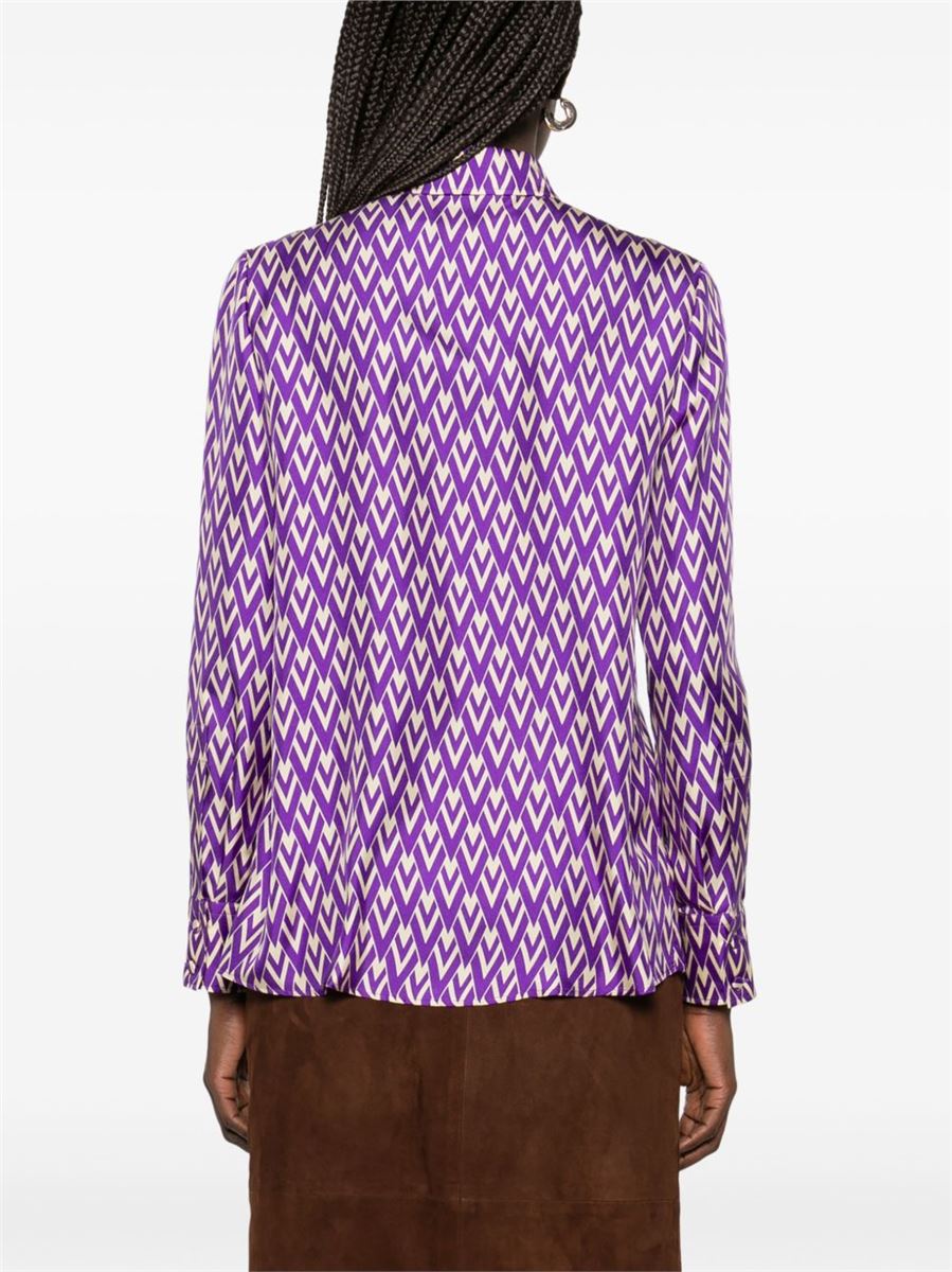 TOUTE LA V TWILL SHIRT - VALENTINO - Verso