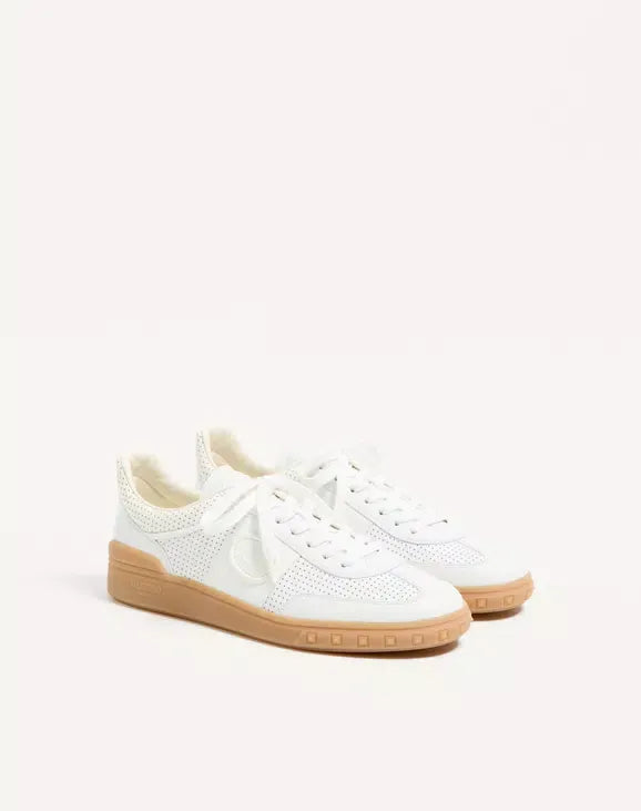 Upvillage low-top perforated nappa leather sneaker-VALENTINO-Verso