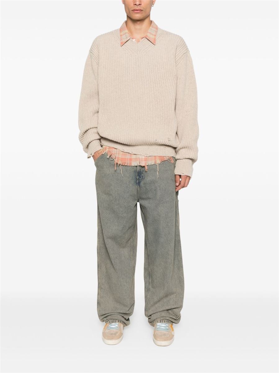 V-neck sweater-MM6-Verso