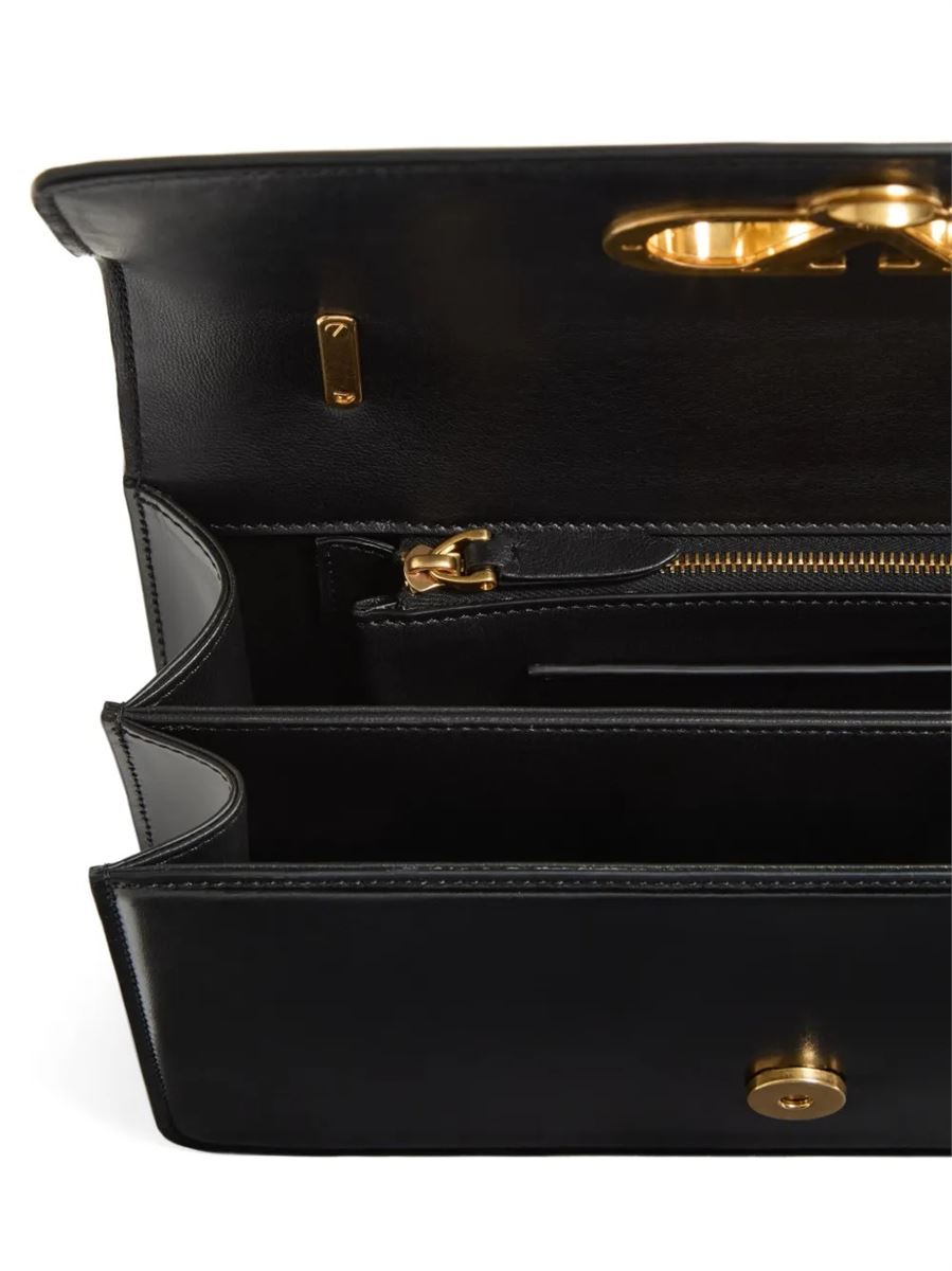 Valentino garavani vain bag with handle in shiny calfskin-VALENTINO-Verso