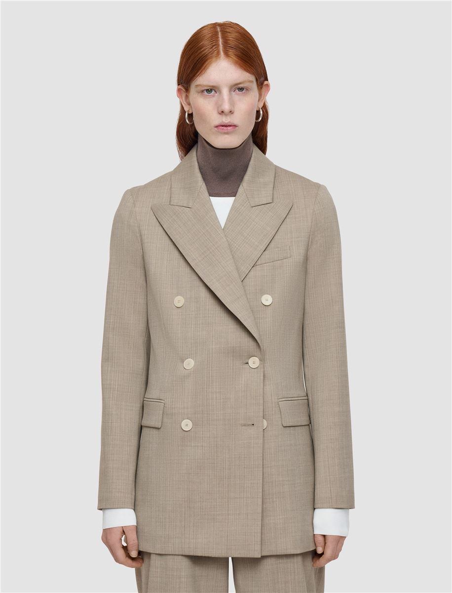 VALERY MELANGE WOOL JACKET-JOSEPH-Verso