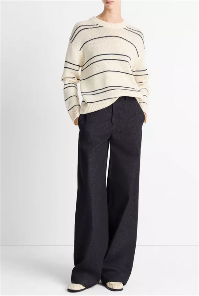 VARIEGATED STRIPE WOOL-BLEND SWEATER-VINCE-Verso