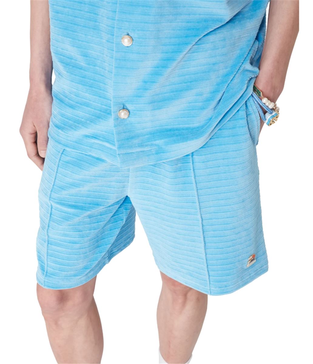 VELOUR STRIPE SHORTS-CASABLANCA-Verso