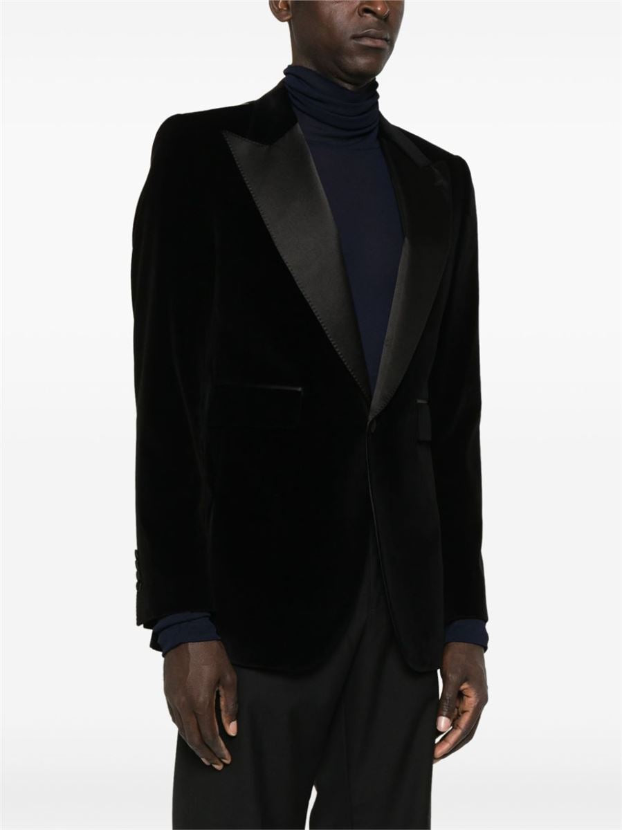 VELVET BLAZER - DOLCE & GABBANA - Verso