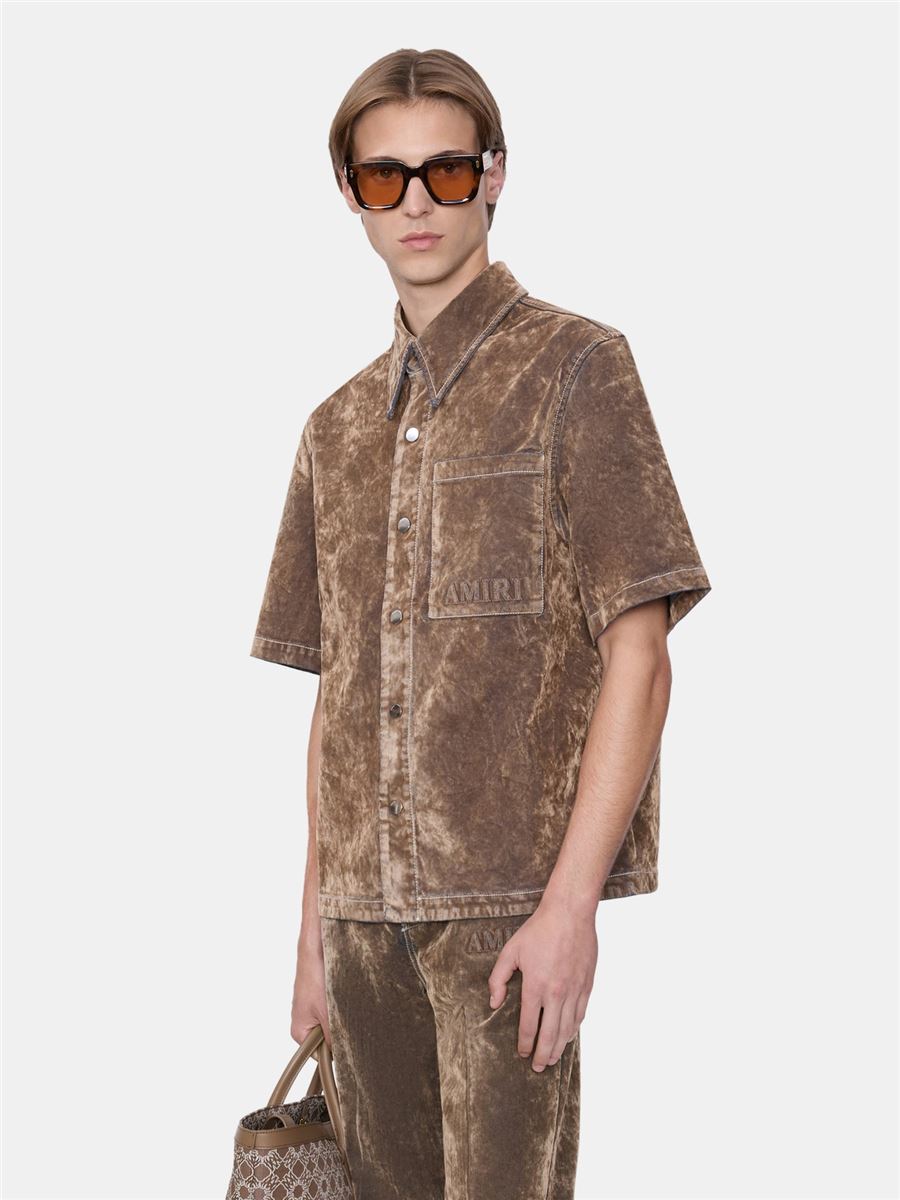 velvet camp shirt-AMIRI-Verso