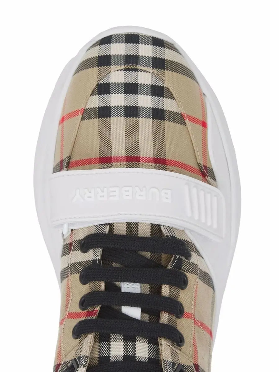 VINTAGE CHECK-PATTERN TOUCH-STRAP SNEAKERS BURBERRY