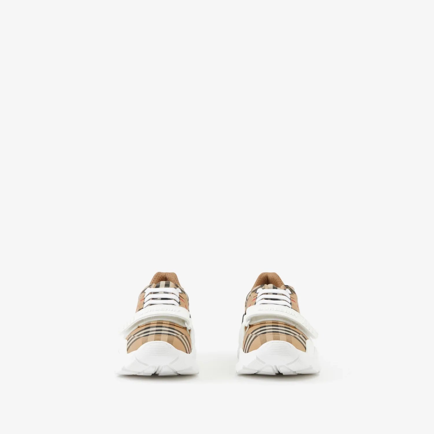Vintage Check-pattern Touch-strap Sneakers-BURBERRY-Verso