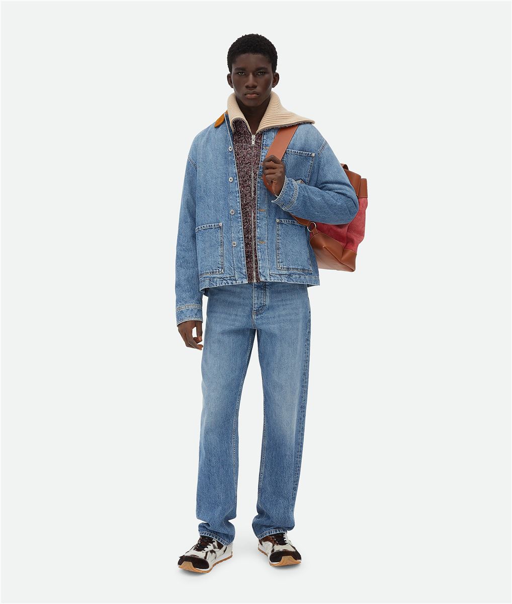 vintage indigo straight jeans