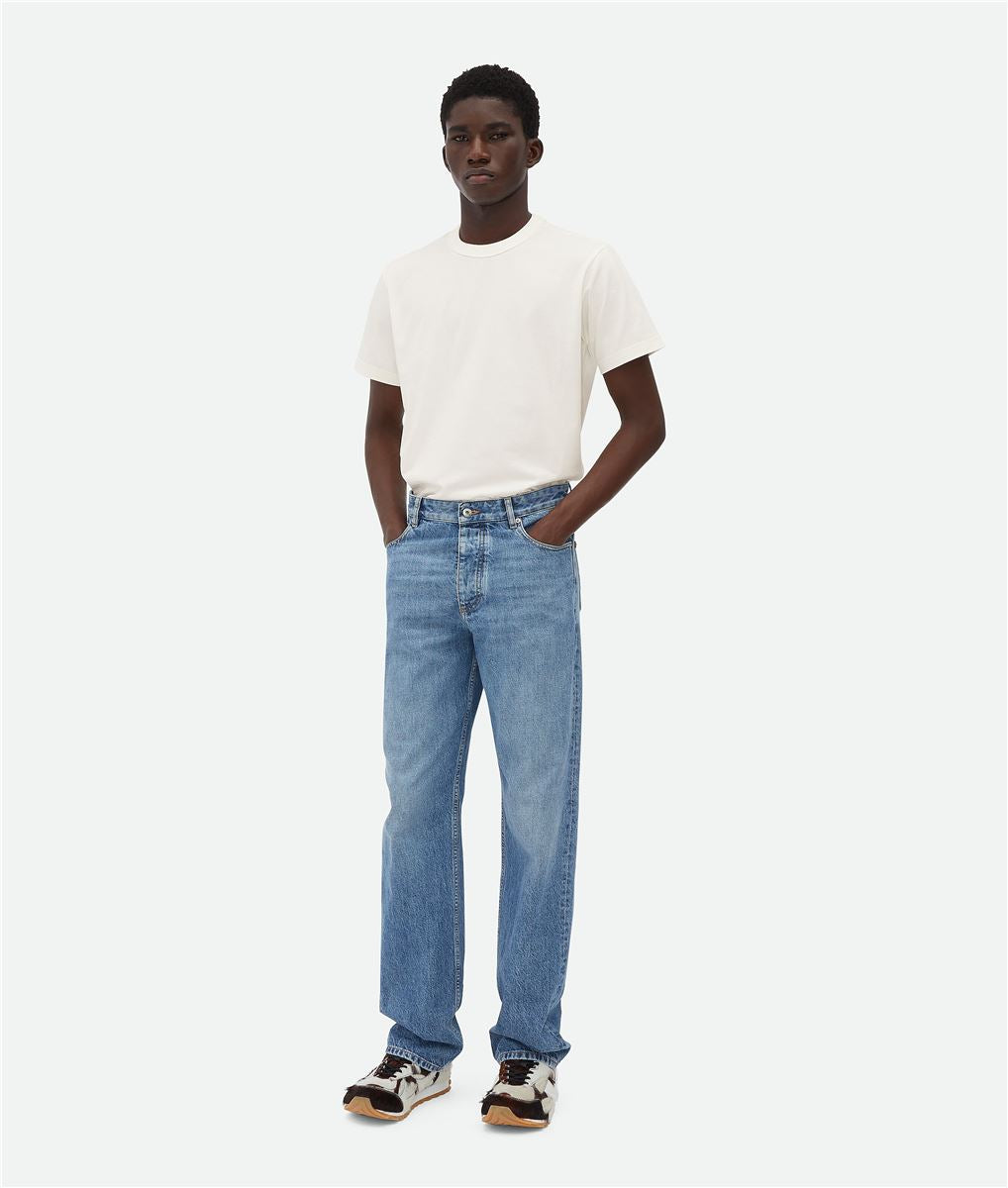 vintage indigo straight jeans