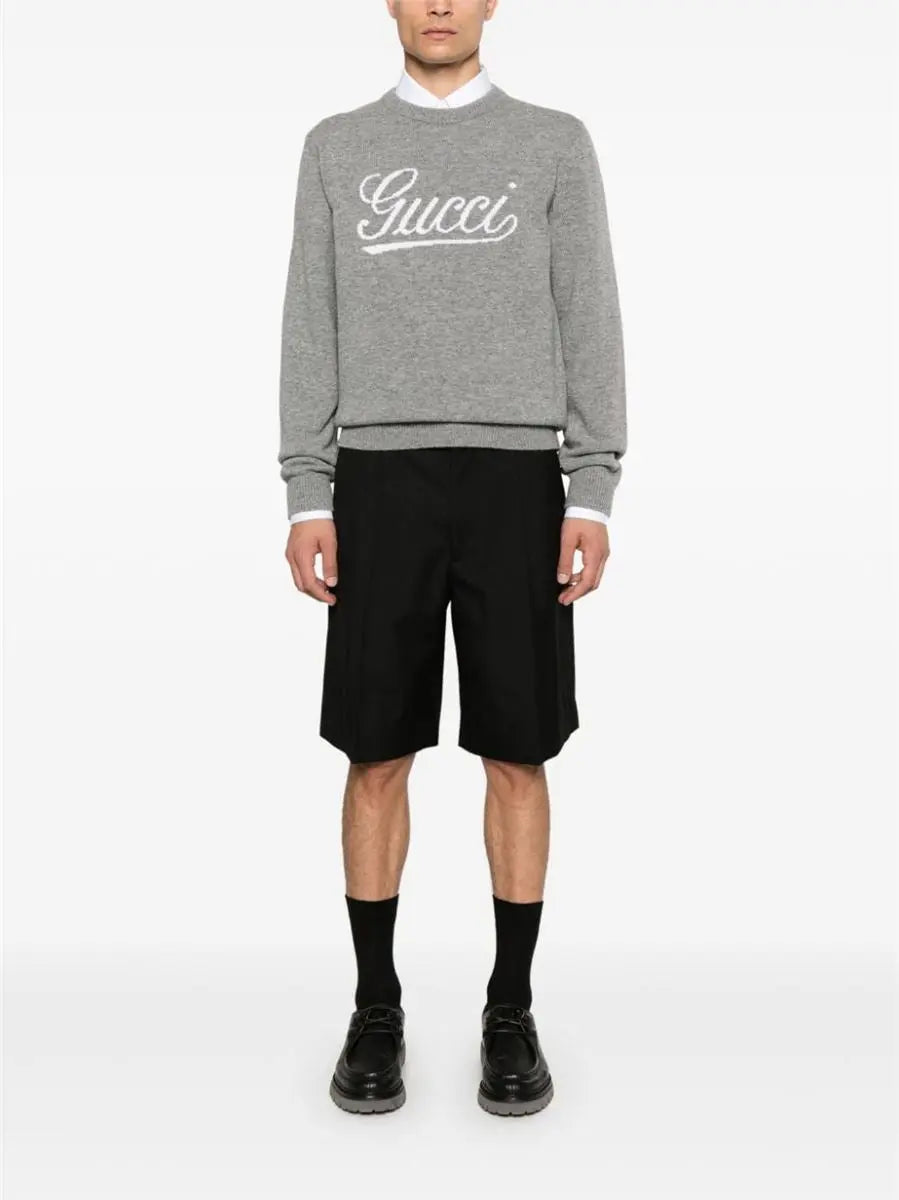 WEB-DETAILING BERMUDA SHORTS GUCCI