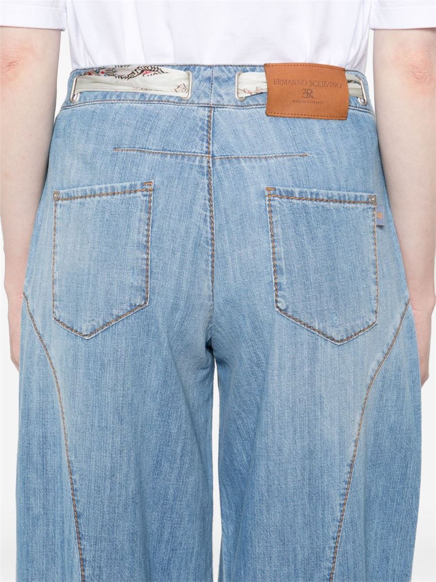 WIDE-LEG JEANS - ERMANNO SCERVINO - Verso