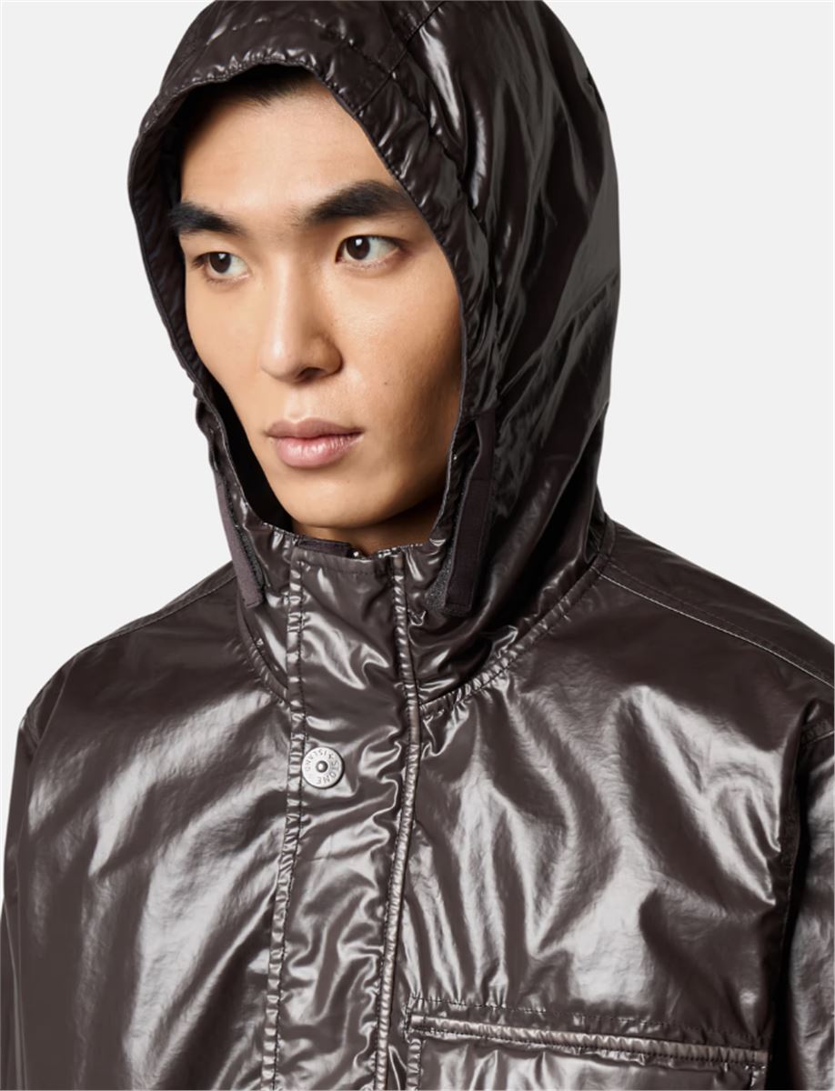 WIND- AND WATER-RESISTANT HOODED JACKET WITH PADDING-STONE ISLAND-Verso