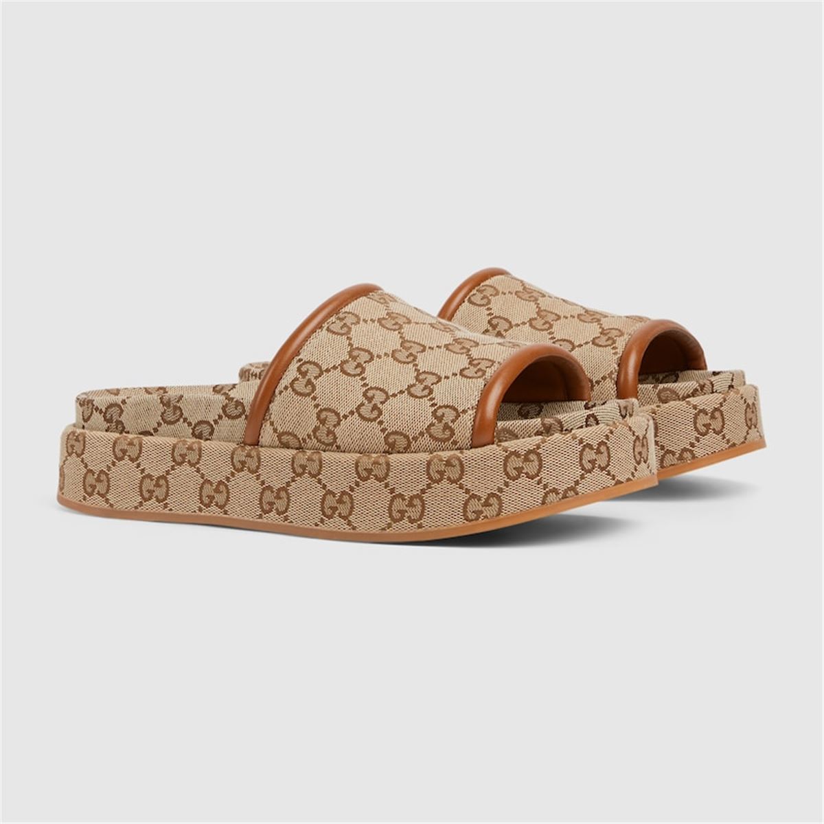 WOMEN'S GG PLATFORM SANDAL-GUCCI-Verso
