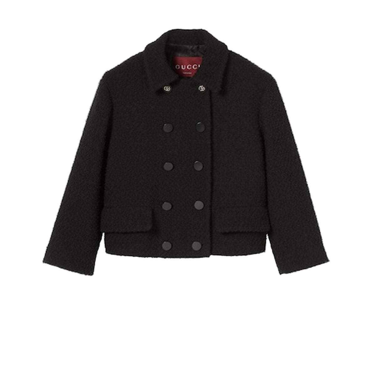 wool bouclé jacket-GUCCI-Verso