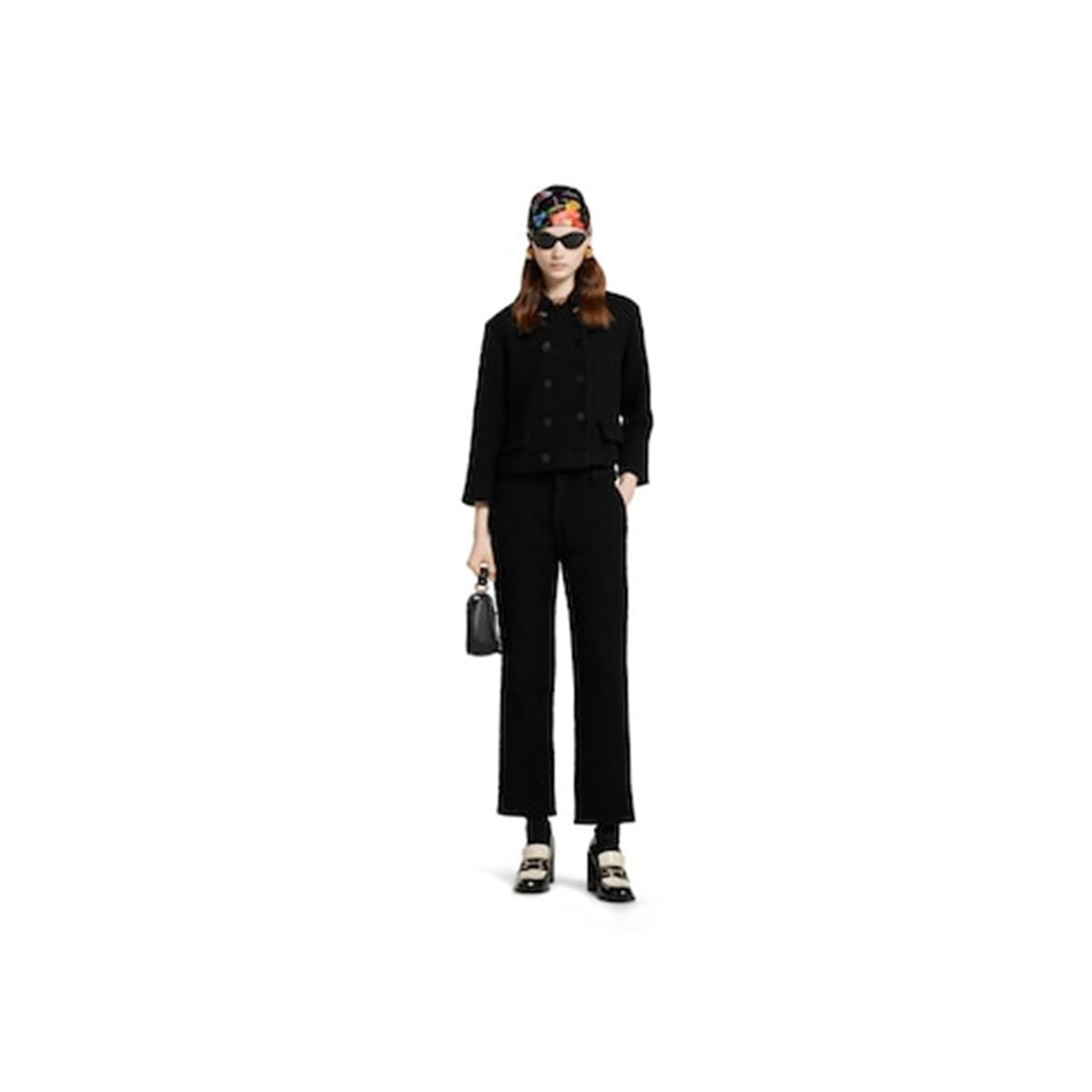 wool bouclé pants-GUCCI-Verso