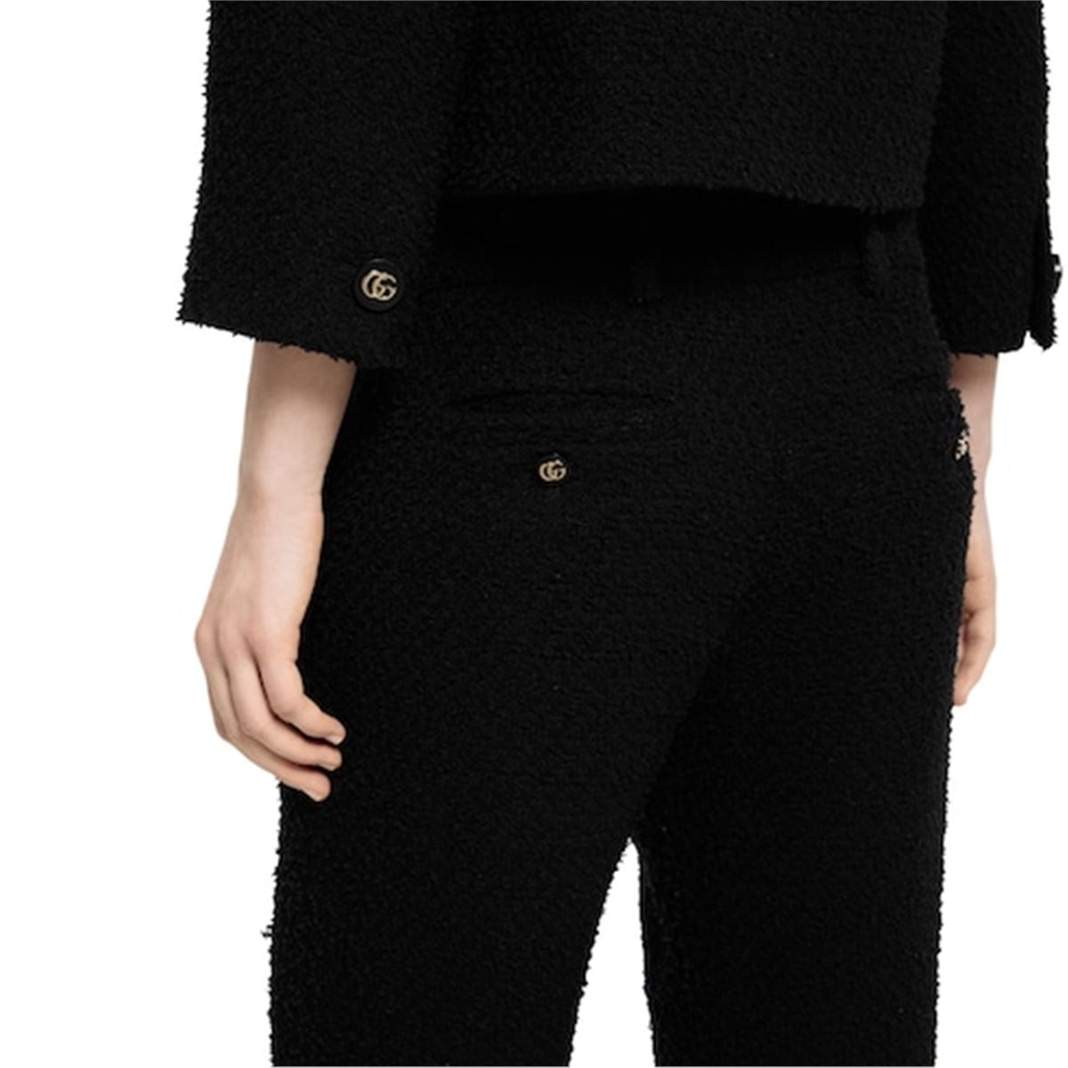 wool bouclé pants-GUCCI-Verso