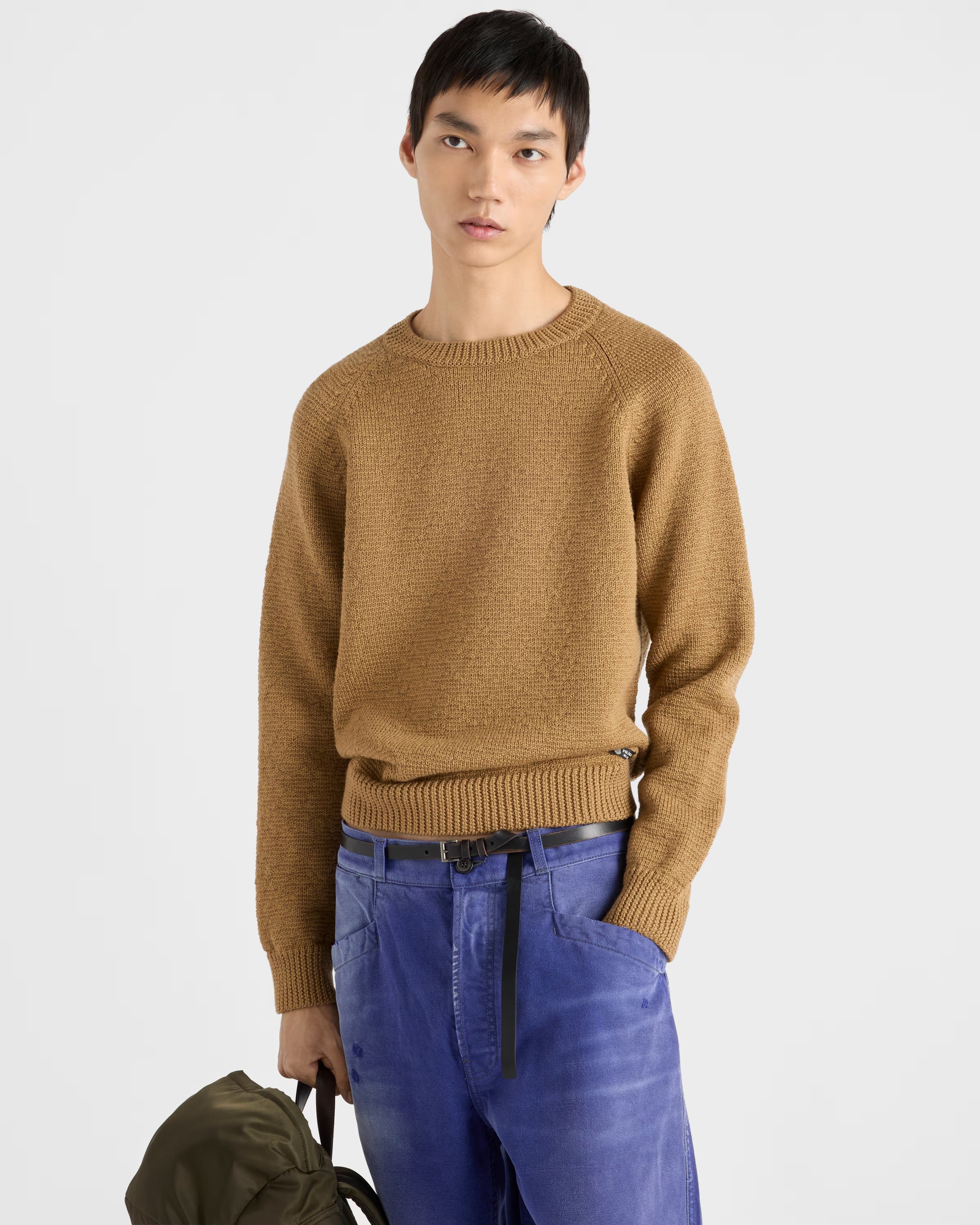 Wool Crew-neck Sweater-PRADA-Verso