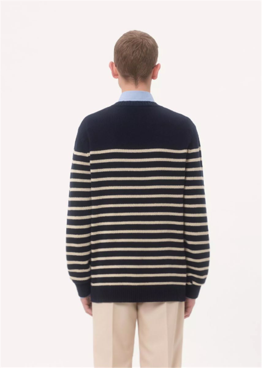 wool crewneck jumper-VALENTINO-Verso