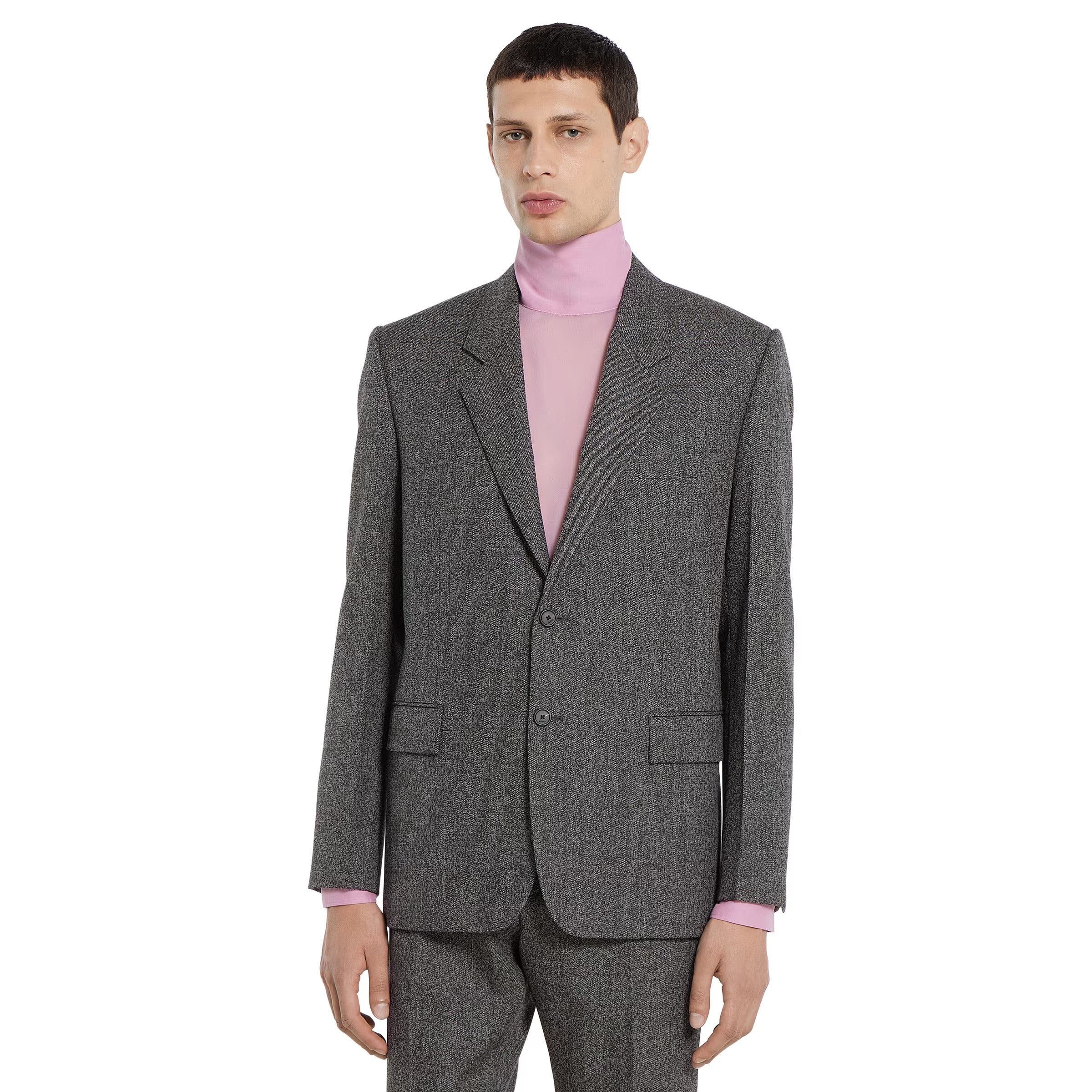 Wool mouliné jacket